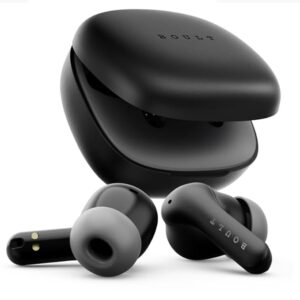 Truly Wireless Bluetooth In Ear Earbuds with 50H Playtime, 4 Mic Clear Calling, 45ms Low Latency, 10mm Drivers, Touch Controls, Type-C Fast Charging, IPX5, TWS Ear buds Wireless (Pure Black)