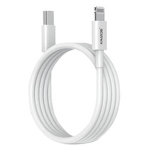 Type C to Lightning cable for iphone 20W Fast Charging,designed for iphone cable with 480Mbps Data Sync compatible with iPhone 14,13,12,11,9,8,7 Seris & all iPhones with lightning port,1m White