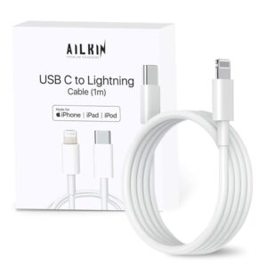 USB C to Lightning Cable 1M [Apple MFi Certified] iPhone Fast Charger Cable USB-C Power Delivery Charging Cord for iPhone 14/13/12/12 PRO Max/12 Mini/11/11PRO/XS/Max/XR/X/8/8Plus/iPad