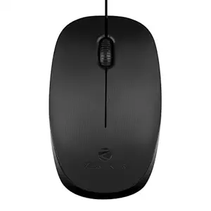 Zeb-Power Wired USB Mouse, 3-Button, 1200 DPI Optical Sensor, Plug & Play, for Windows/Mac
