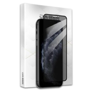 NovaArmour Privacy Tempered Glass Screen Protector Guard for iPhone 11 Pro/iPhone Xs/iPhone X, (5.8") Curved Edge, Anti-Spy, ESD - [1 Pack]