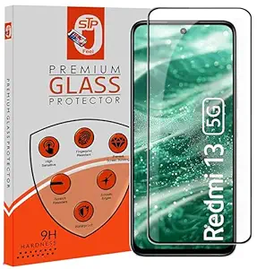 FEEL Premium Hd+ Tempered Glass Screen Protector Guard Compatible For Redmi 13 5G Cellphone (6.79 Inch,Pack Of 1)|Edge To Edge Coverage With Easy To Installation Kit