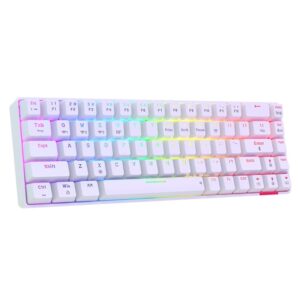 Hydra 10 Mechanical Wireless Gaming Keyboard with Bluetooth 5.0 + 2.4 GHz, RGB Lights 16.8 Million Colors, Type C Charging, Compatible with PCs, Smartphones and Tablets(Brown)