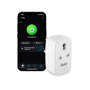 16A Wifi + BT Smart Plug from Hero Group, Energy Monitoring, Suitable for large appliances like ACs, Geysers & Water Pumps (Voice Control with Amazon Alexa and Google Assistant)