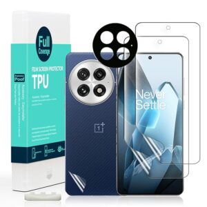 2 Piece TPU Screen Protector for OnePlus 13 5G 6.82 Inches, Flexible Flexible Film, with 1 Piece Camera Protection, 1 Piece Back Film