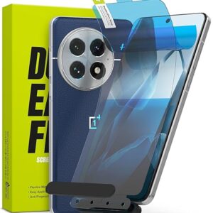 Dual Easy Film [2 Pack] Compatible with OnePlus 13 5G Screen Protector, Anti-Fingerprint 4-Layer HD Quality Full Cover Protection Film with Easy Installation Tool