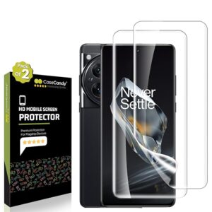 Silicone - (2 Pack Flexible Screen Protector Guard For Oneplus 12 Curved Screen (6.82 Inches) | Oneplus 12 Screen Guard Film Smartphone- Hd/3 Months Warranty