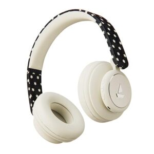 Rockerz 450, 15 HRS Battery, 40mm Drivers, Padded Ear Cushions, Integrated Controls, Dual Modes, Bluetooth Headphones, Wireless Headphone with Mic (Black Star)