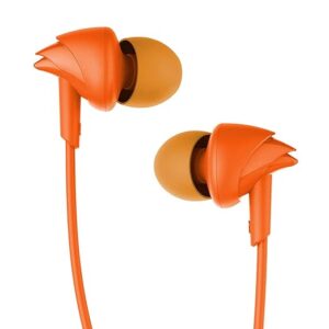 Bassheads 100 Wired in Ear Earphones with Mic (Mint Orange)