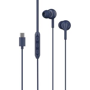 Newly Launched BassHeads 100 C Wired Earphones with Type-C Jack, in-Line Microphone, 10mm Drivers, Signature Sound, Integrated Controls & Multi-OS Compatibility(Navy Blue)
