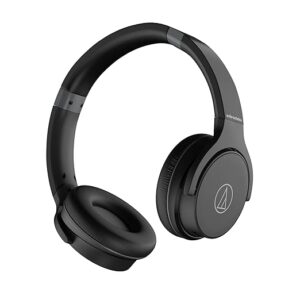 ATH-S220BT Bluetooth Wireless Headphones with Mic | 60H Battery, Over-Ear Headset for Mobile & PC | Fast Charging Bluetooth Earphones with Wired Option