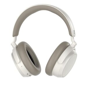 Accentum Plus Wireless Bluetooth Over Ear Headphones-Designed in Germany with Quick-Charge,50H Battery(with ANC),Adaptive Hybrid ANC,Sound Personalization and 2 Yr Warranty Â– White