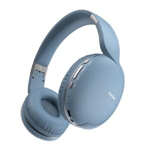 Two Wireless On-Ear Headphones with 50 Hours Playtime, Low Latency(up to 40ms), 4 Play Modes, Dual Pairing, BT v5.3 (Serene Blue)