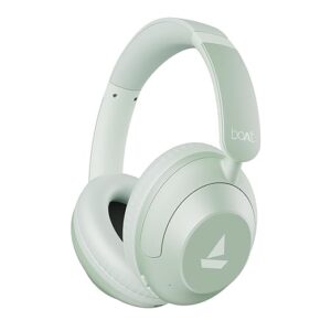 Rockerz 650 Pro (2025 Launch), Touch/Swipe Controls, Dolby Audio, 80Hrs Battery, 2Mics ENx, Fast Charge, App Support, Dual Pair, Bluetooth Headphones, Wireless Headphone with Mic (Sage Green)
