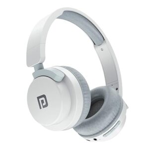Muffs M2 Bluetooth Headphones Over Ear with Upto 40 Hrs Playtime, 40mm Dynamic Drivers, AUX 3.5mm, Powerful Bass, Laptop & PC Support,Type C Charging Port, Foldable Design(White)