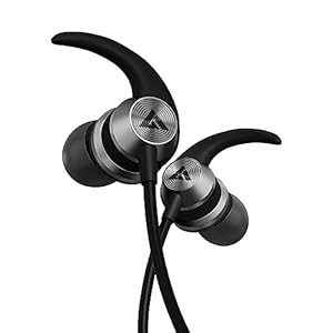 Audio BassBuds X1 in-Ear Wired Earphones with 10mm Extra Bass Driver and HD Sound with mic(Black)