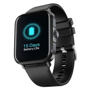 New Launch Storm Infinity w/15 Days Extensive Battery fueled by Huge 550mAh Battery, Fast Charge, 1.83”(4.65cm)HD Display, Functional Crown, BT Calling, Smart watch for Men & Women (Active Black)