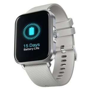 New Launch Storm Infinity w/ 15 Days Extensive Battery fueled by Huge 550mAh Battery, Fast Charge, 1.83”(4.65cm)HD Display, Functional Crown, BT Calling, Smart watch for Men & Women (Silver Mist)