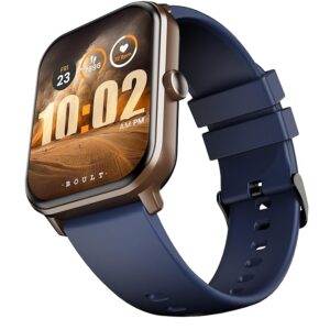 Drift+ Smart Watch 1.85''HD Screen, Bluetooth Calling, IP68, 500 Nits Brightness,150+ Watchfaces, AI Voice Assistant, SpO2 Monitoring, 100+ Sports Mode Smartwatch (Denim Blue)