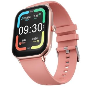 Ninja Call Pro Max Smart Watch 2.01 inch Display, Bluetooth Calling, 120+ Sports Modes, Health Suite, Voice Assistance (Pink)