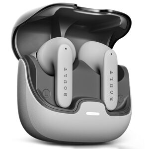 Audio Z40 True Wireless in Ear Earbuds with 60H Playtime, Zen™ ENC Mic, Low Latency Gaming, Type-C Fast Charging, Made in India, 10mm Rich Bass Drivers, IPX5, Bluetooth 5.3 Ear Buds TWS (White)