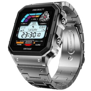 Vintage Smartwatch 39.1mm (1.52 inch) TFT Display, Stainless Steel Design, Bluetooth Calling, Multiple Sports Modes, Weather Updates, Smart Reminders