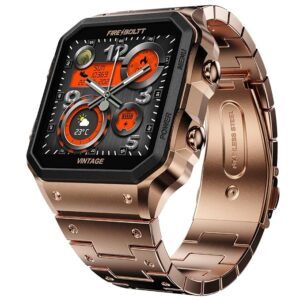 Vintage Smartwatch 39.1mm (1.52 inch) TFT Display, Stainless Steel Design, Bluetooth Calling, Multiple Sports Modes, Weather Updates, Smart Reminders