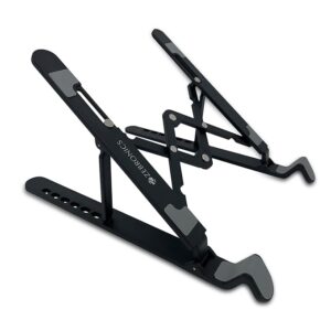 Laptop Stand Featuring Foldable Design, Anti-Slip Silicone Rubber Pads, Supports Maximum of 5kgs Weight Tabletop
